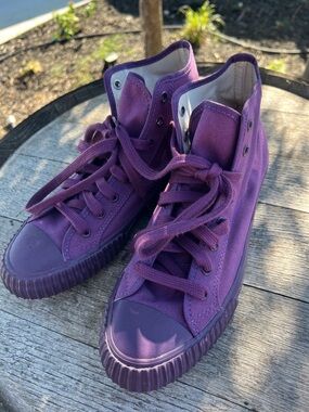 Purple PF Flyers High-Top Canvas Sneakers